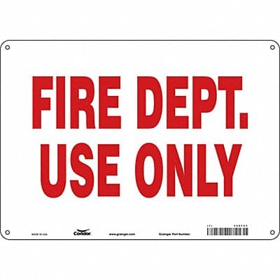 Safety Sign 10 in x 14 in Aluminum