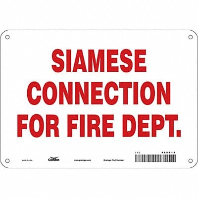 Safety Sign 7 in x 10 in Aluminum