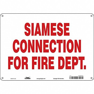 Safety Sign 10 in x 14 in Aluminum