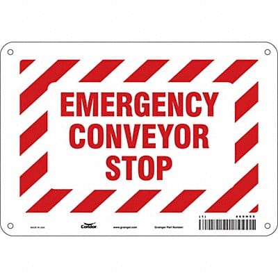 Safety Sign 7 in x 10 in Aluminum