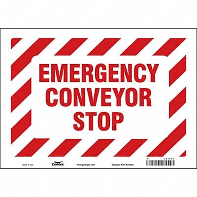 Safety Sign 10 in x 14 in Vinyl