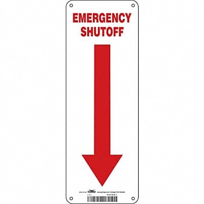 Safety Sign 14 in x 5 in Aluminum