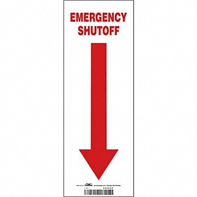 Safety Sign 14 in x 5 in Vinyl