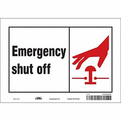 Safety Sign 7 in x 10 in Vinyl