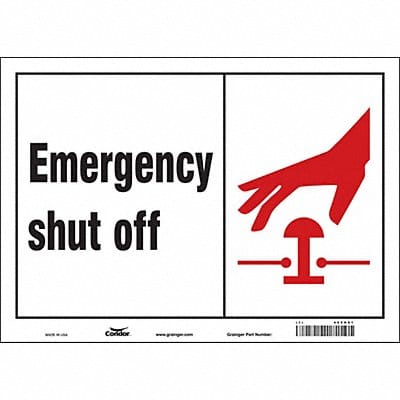 Safety Sign 10 in x 14 in Vinyl