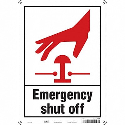 Safety Sign 14 in x 10 in Aluminum