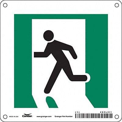 Safety Sign Fire and Emergency 6 x 6