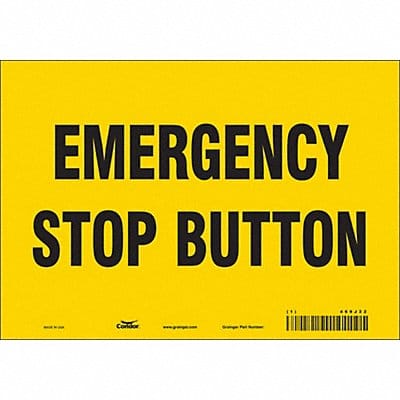 Safety Sign 7 in x 10 in Vinyl