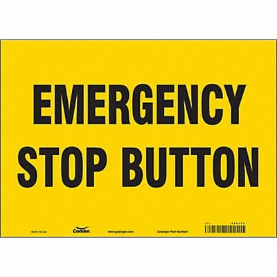 Safety Sign 10 in x 14 in Vinyl