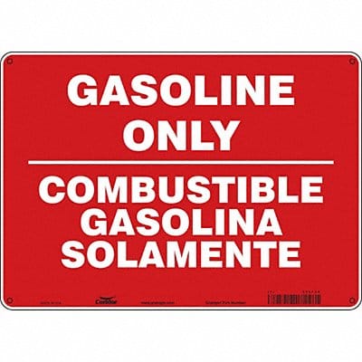 Safety Sign 10 in x 14 in Polyethylene