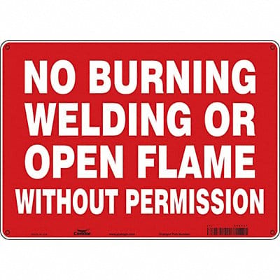 Safety Sign 10 inx14 in Aluminum