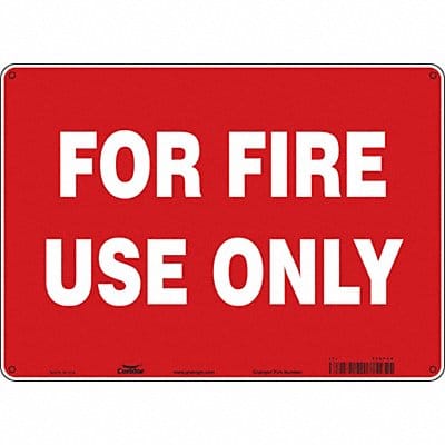 Safety Sign 10 in x 14 in Polyethylene