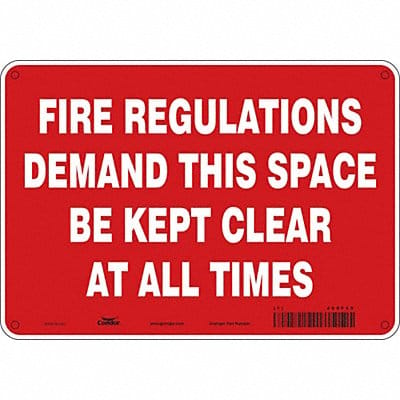 Safety Sign 7 in x 10 in Aluminum