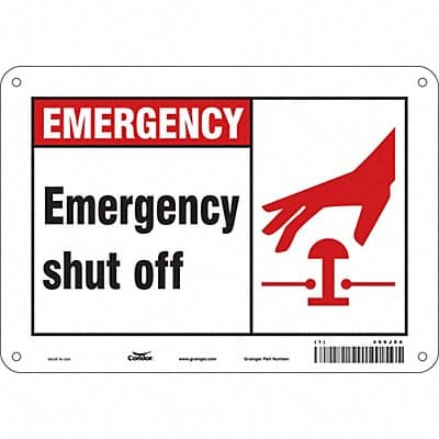 Safety Sign 7 in x 10 in Aluminum