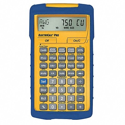 Electrical Calculator 8-1/4 x 6 In LCD