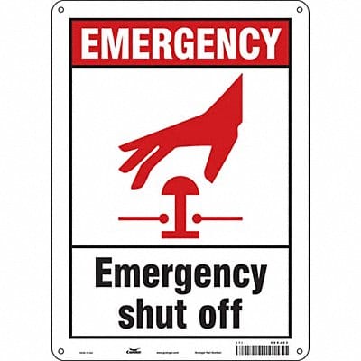 Safety Sign 14 in x 10 in Aluminum