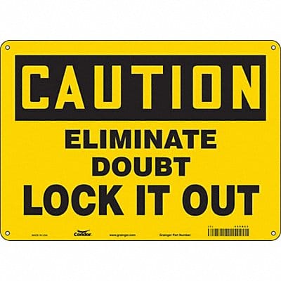 K0102 Safety Sign 10 in x 14 in Aluminum