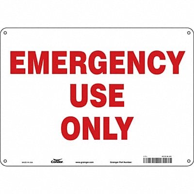 Safety Sign 10 in x 14 in Aluminum