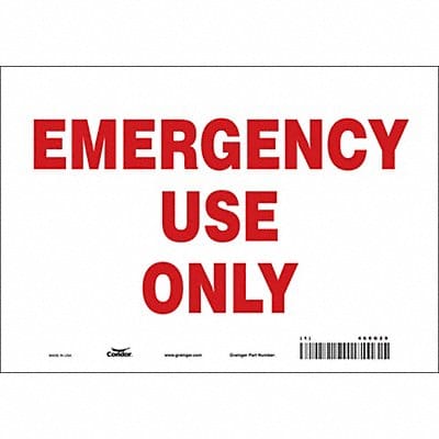 Safety Sign 7 in x 10 in Vinyl