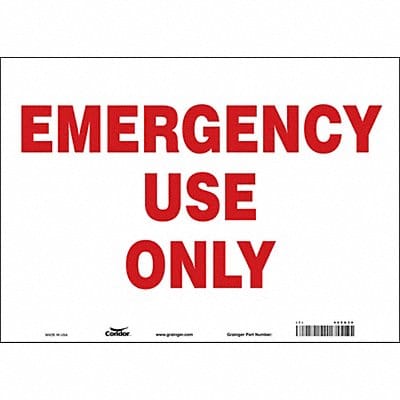 Safety Sign 10 in x 14 in Vinyl