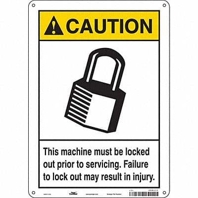 Safety Sign 14 in x 10 in Aluminum