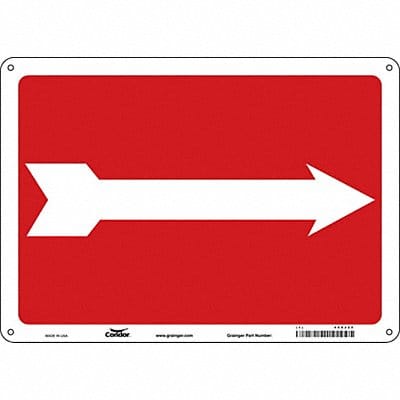 Safety Sign 10 in x 14 in Aluminum