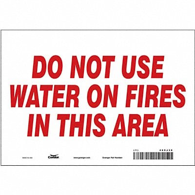 Safety Sign 7 in x 10 in Vinyl