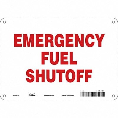 Safety Sign 7 in x 10 in Aluminum