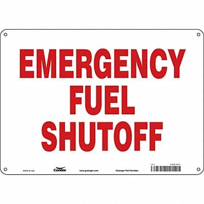 Safety Sign 10 in x 14 in Aluminum