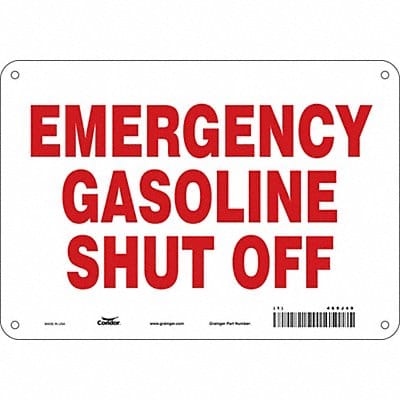 Safety Sign 7 in x 10 in Polyethylene