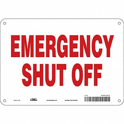 Safety Sign 7 in x 10 in Aluminum