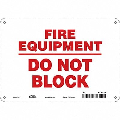 Safety Sign 7 in x 10 in Polyethylene