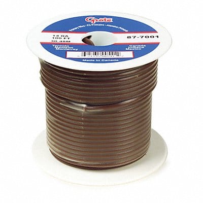 Primary Wire 16 AWG 1 Cond 100 ft Brown