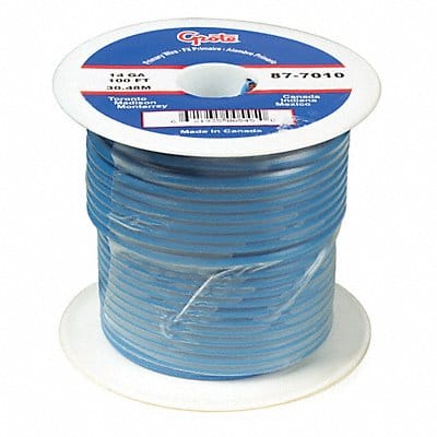 Primary Wire 18 AWG 1 Cond 100 ft Blue