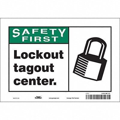 K0131 Safety Sign 7 inx10 in Vinyl