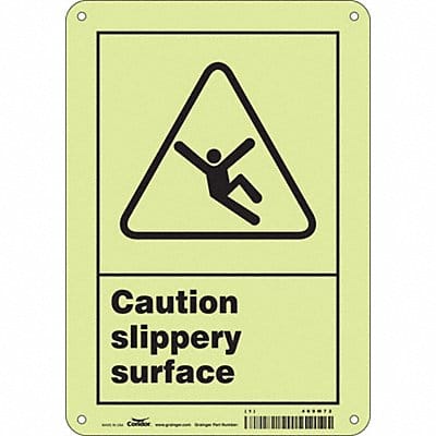 Safety Sign 10 in x 7 in Polyethylene