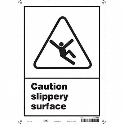 Safety Sign 14 in x 10 in Polyethylene