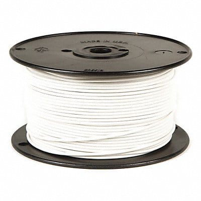 Primary Wire 18 AWG 1 Cond 100 ft White