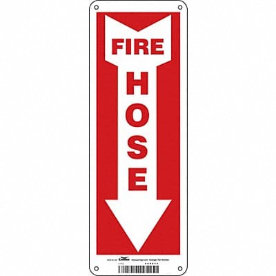 J7054 Safety Sign 14 in x 5 in Polyethylene