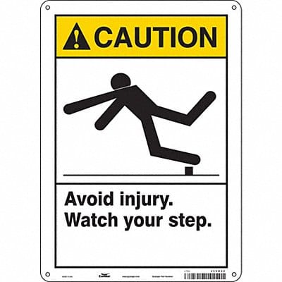 Safety Sign 14 inx10 in Polyethylene