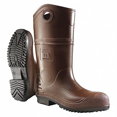 Rubber Boot Men s 3 Knee Brown PR