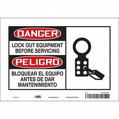 Safety Sign 7 inx10 in Vinyl