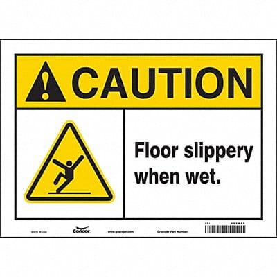 Safety Sign 10 inx14 in Vinyl