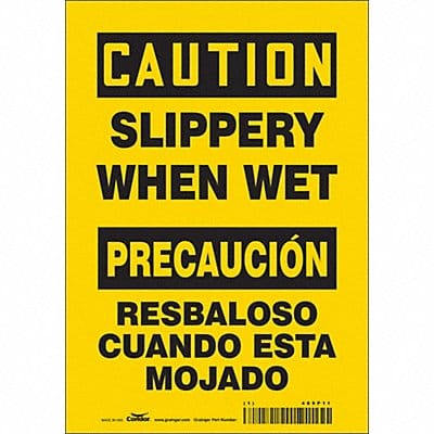 Safety Sign 10 inx7 in Vinyl