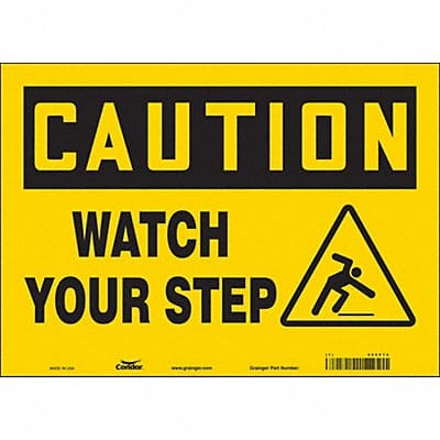 Safety Sign 10 inx14 in Vinyl