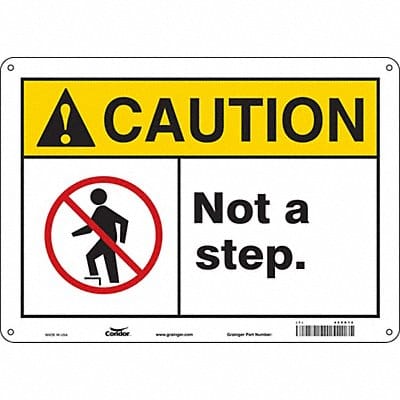 K1396 Safety Sign 10 in x 14 in Aluminum