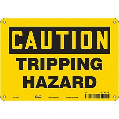 K1397 Safety Sign 7 in x 10 in Aluminum