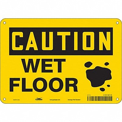 Safety Sign 7 in x 10 in Polyethylene