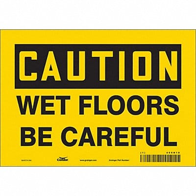 Safety Sign 7 inx10 in Vinyl