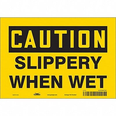 Safety Sign 7 inx10 in Vinyl